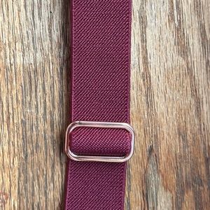 Maroon Maledan Stretchy Solo Loop Apple Watch Band 38, 40, 41, 42, 44, 45, & 49